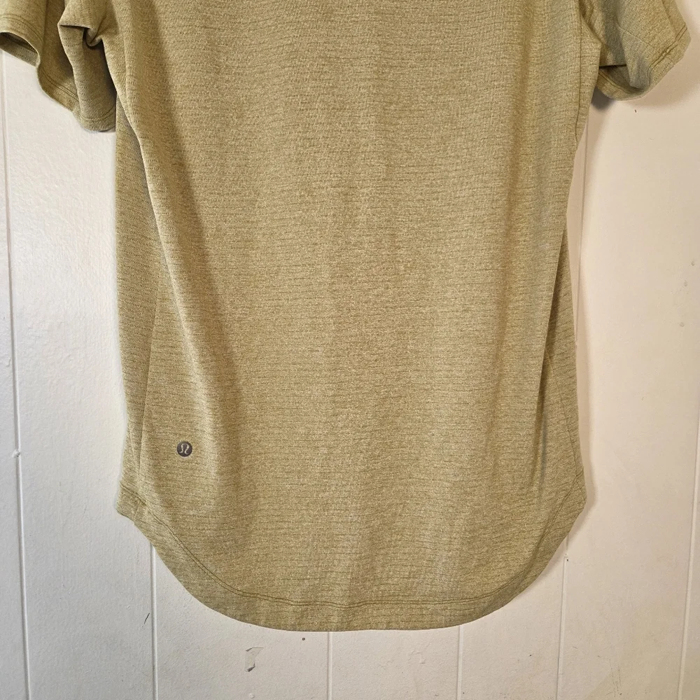Lululemon Mens Drysense Training Tee Medium Heathered Bronze Green Medium - Picture 9 of 15